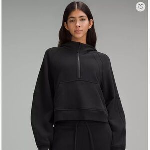 Lululemon Scuba Oversized Half-Zip Hoodie Black M/L